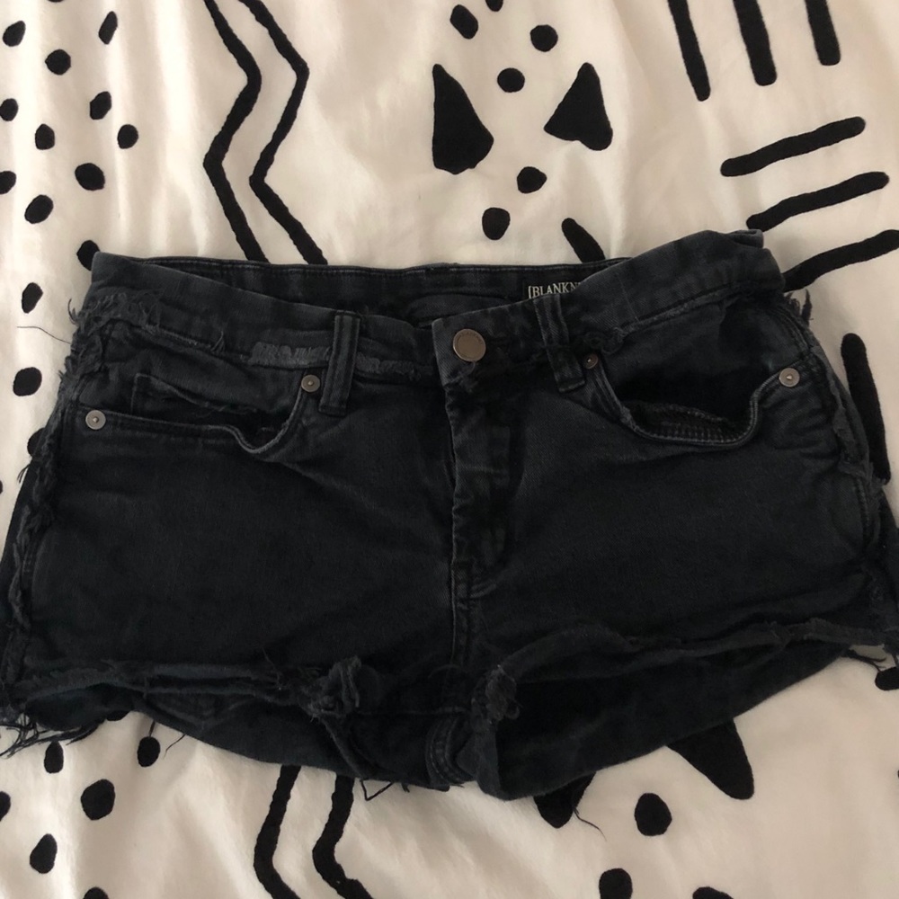Blank NYC Black Denim Shorts (two sizes)